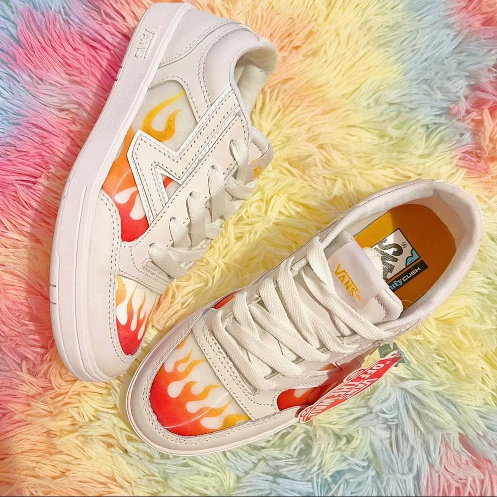 Vans Lowland Flame Sneakers Sz 6.5